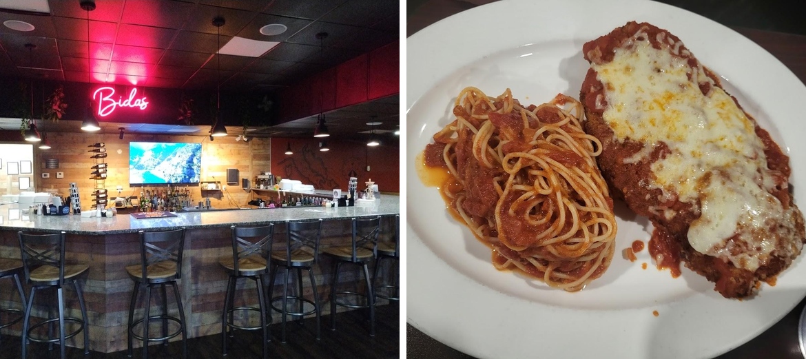 Bida's Italian Menu