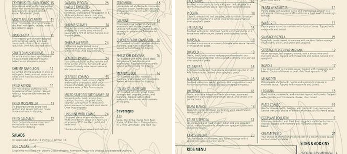 Bida's Italian